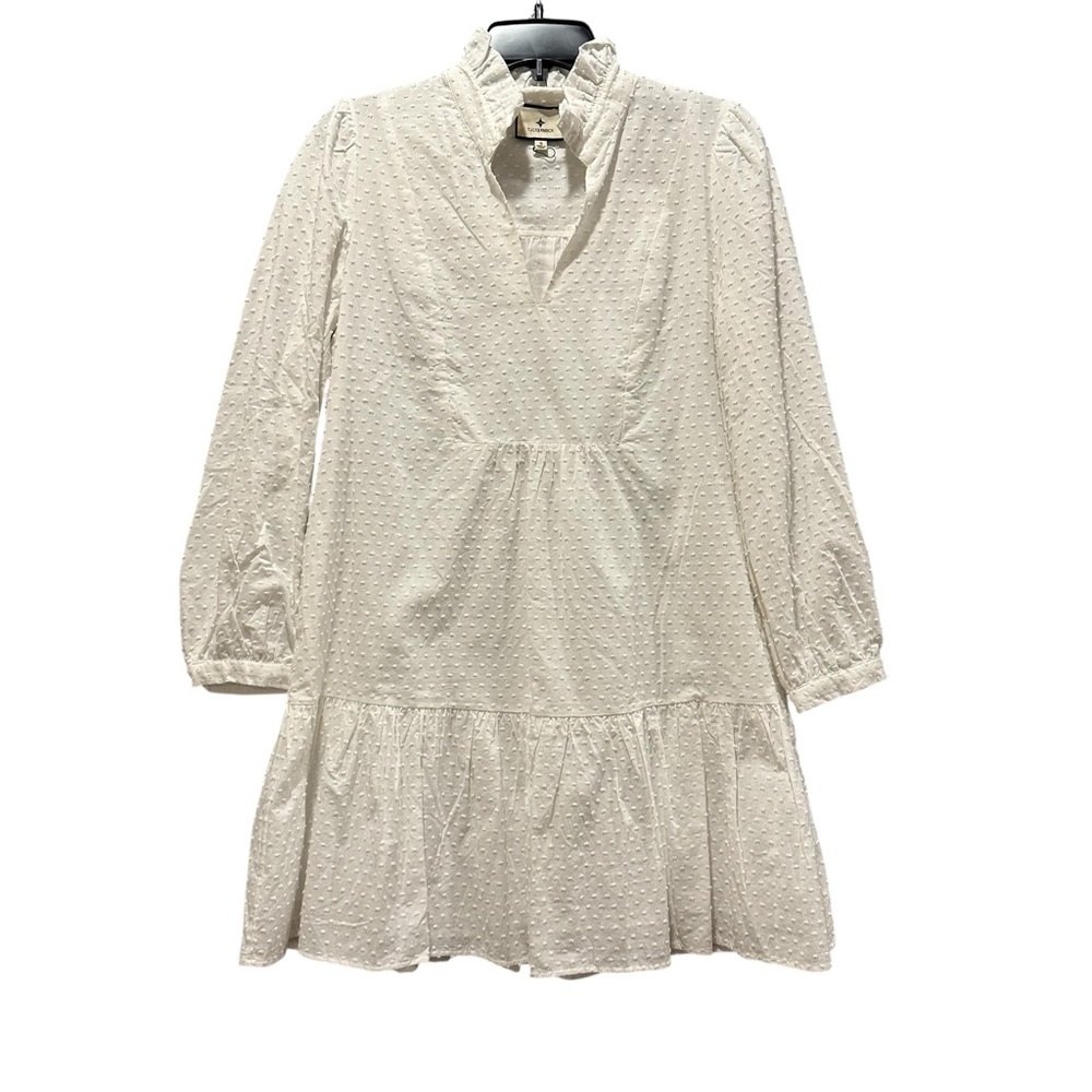 Tuckernuck Stone White Linen Palmerston Dress Sz: Small - Picture 3 of 11